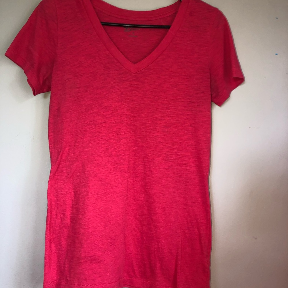 Plain red tee